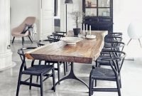 Charming diy wooden dining table design ideas for you21