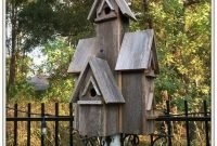 Magnificient stand bird house ideas for garden03