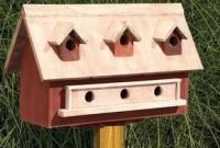 Magnificient stand bird house ideas for garden30