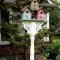 Magnificient stand bird house ideas for garden35