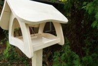Magnificient stand bird house ideas for garden37