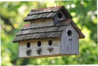 Magnificient stand bird house ideas for garden47