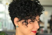 Curly pixie cut short hairstyles for curly hair 2020