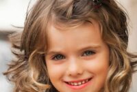 Frizzy hair short hairstyles for kids girls with curly hair