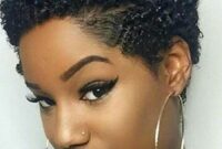 Curly hairstyles short natural haircuts for black females 2020