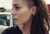 Undercut hairstyles long side shave female