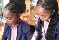 Fulani braids ponytail fulani braids straight up hairstyles 2020