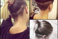 Undercut shaved hairstyles for women long hair