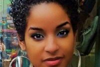 Round face short curly hairstyles black hair