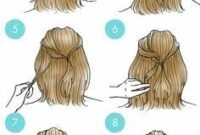 Shoulder length step by step easy hairstyles for short hair