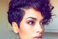 Short hairstyles for girls with curly hair