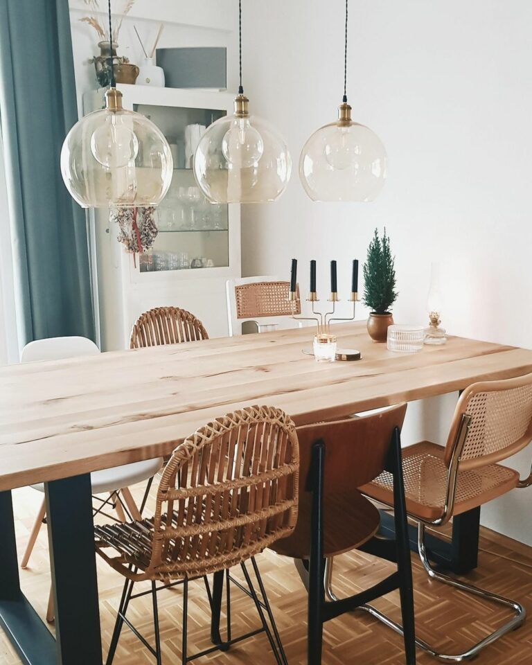 Esszimmer Inspiration Holztisch