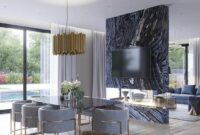 Wohnzimmer esszimmer modern luxus