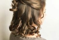 Medium length hair simple curly hairstyles