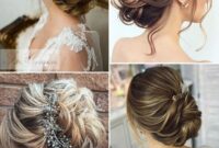 Hairstyles for girls for wedding on gown