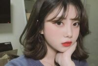 Korean cute short hairstyles with bangs