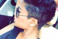 Undercut shaved hairstyles for black women