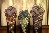 Wine bottle decorations for kitchen