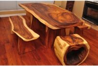 Slab wood furniture ideas
