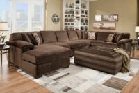 Large sectional couch with ottoman