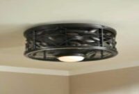 Low profile ceiling fan and light