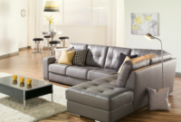 Grey leather sofa living room ideas