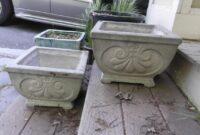 Concrete flower planters for sale