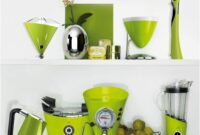 Lime green small kitchen appliances