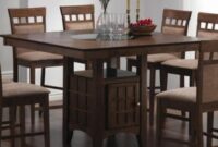 Dining table with storage underneath
