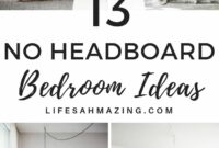 Master bedroom ideas no headboard