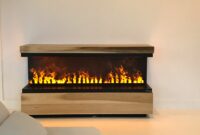 Stand alone electric fireplace