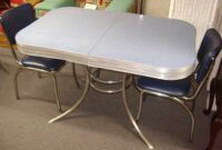 Vintage chrome table and chairs