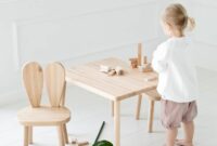 Small wooden childrens table