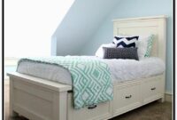Twin bed with bed underneath