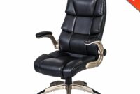 Leather office chair with adjustable arms