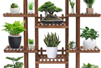 Multi level plant stand outdoor