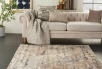 Area rug for beige sofa