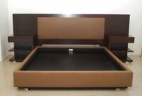 King size platform bed with headboard
