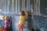 Toddler writing on walls