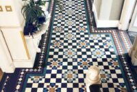 Art deco hallway floor tiles