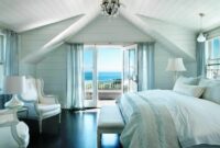 Modern beach themed bedroom