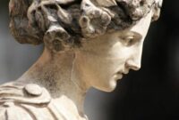 Classical greek woman statue