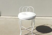Vintage vanity chair metal