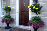 Pictures of front door planters