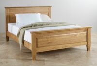 Solid oak queen size bed