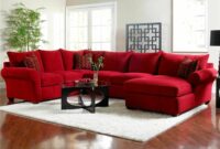 Cheap red sectional couch