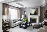 Neutral transitional living room