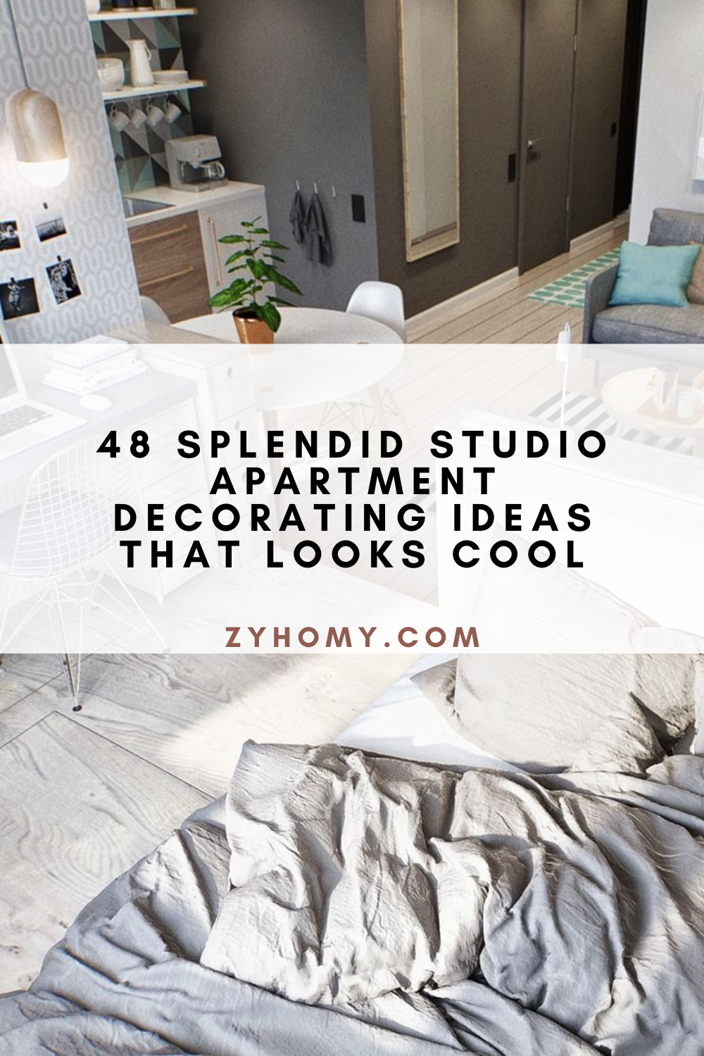 48 Splendid Studio Apartment Decorating Ideas That Looks Cool