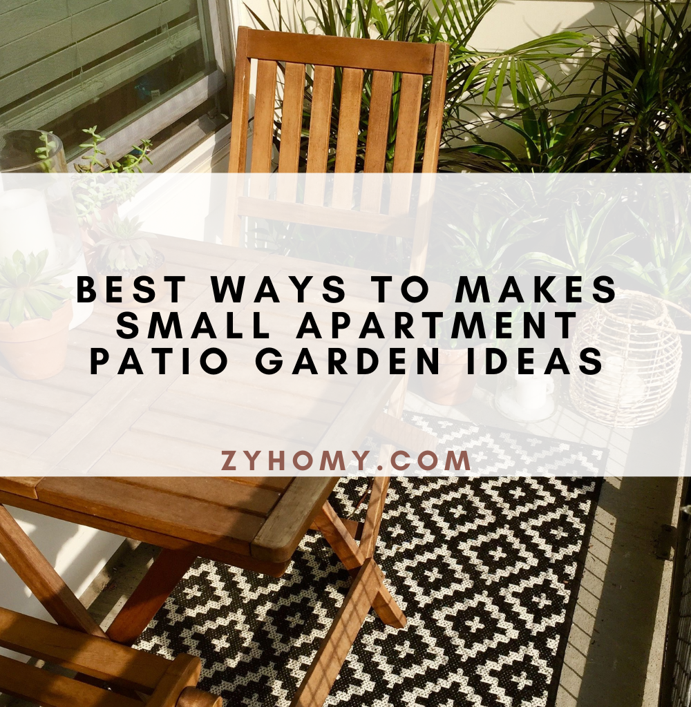 Best ways to makes small apartment patio garden ideas